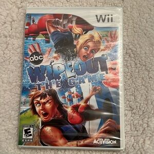 Nintendo Wipeout Game Cover with Blue and Red Accents